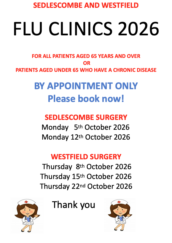 Flu clinic 2026 poster